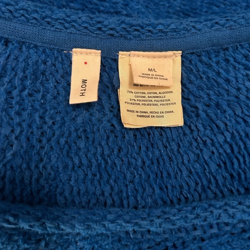 Anthropologie Moth dolman sleeve sweater poncho - Picture 7 of 7